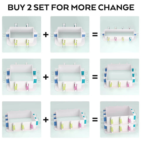 Adjustable Molds Housing For Silicone And Resin Molds with binder clips in multiple configurations
