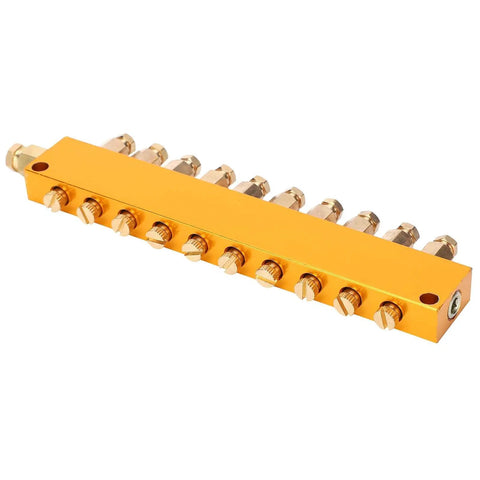 Adjustable Oil Distributor With One Inlet Ten Outlet Stainless Steel Lubrication System for CNC Machine Tools