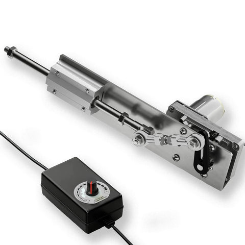 DIY Reciprocating Linear Actuator with Adjustable Telescopic Rod and 24V Speed Controller