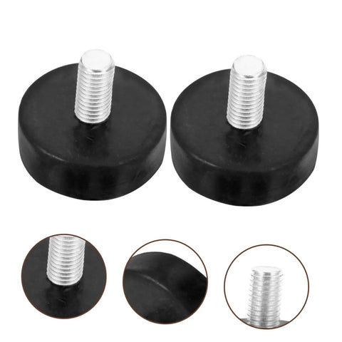Improve stability and curb noise with adjustable rubber feet levelers for furniture, cabinets, and machines; anti-slip design