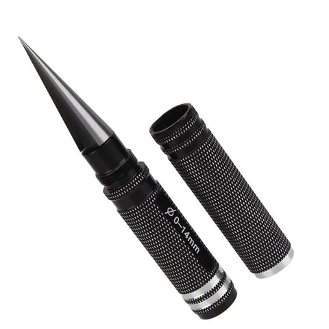 Adjustable 0 To 14mm Hole Puncher Reamer For RC Car Body Shells And Aircraft Models Stainless Steel Durable Built Tough Black Tool With Sleeve
