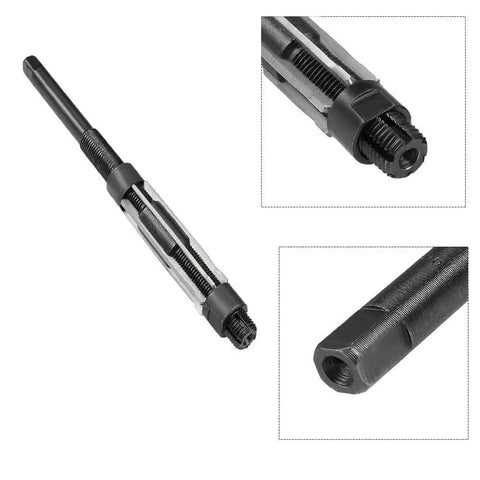 Adjustable High Speed Steel Hand Reamer 17 to 19 mm H8 Milling Cutter Tool Uncoated 1 Piece For Metalworking and General Machining