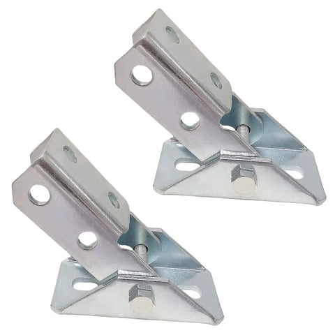 Adjustable Brace Fitting With 180 Degree Turn Joint Connector Bracket For One Half Inch Bolts In One And Five Eighths Inch Strut Channel Electrogalvanized Steel Rust Resistant High Strength Durable Two Pack