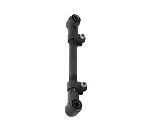 18.50"-21" Adjustable Torque Arm/Rod, black with rubber bushings, visible on white background, Replaces Mack 0587-25731