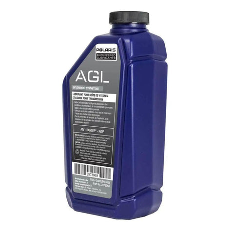 AGL Full Synthetic Transmission Fluid And Gearcase Lubricant For Off Road ATVs And UTVs, 1 Quart Bottle