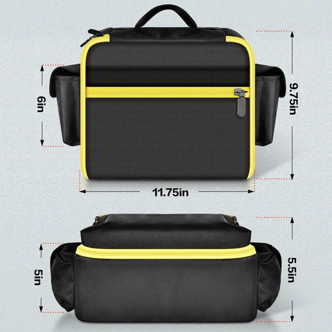 Air Compressor Bag Case For 20V Max Tire Inflator DCC020IB Compatible With DEWALT Cordless Tools Storage Organizer front view.