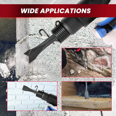 Air Hammer Kit With 150mm Stroke Delivers 4500 BPM, Pneumatic Hammer With Four Chisels in various applications
