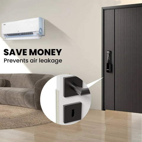 Front view: V-shaped foam weather stripping, 19.7 ft, white self-adhesive door seal for exterior front door.