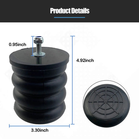 Air Suspension Helper Spring Kit 106-47 for Ford E-150 E-250 E-350 E-450 Vans and Mercedes Sprinter 2500 3500, black component