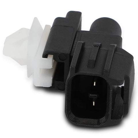 Air temperature sensor connector, A-Premium, black plastic housing with white locking clip.