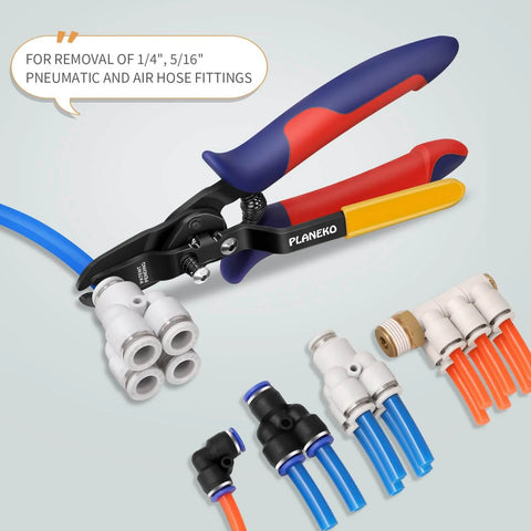 Air Line Pliers Quick Connect Tool For One Quarter Inch And Five Sixteenth Inch Pneumatic Hoses, Hose Release Pliers