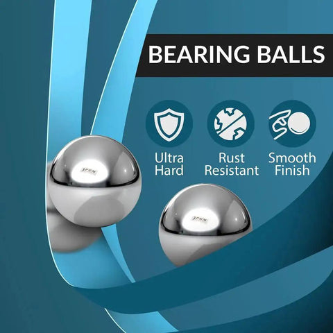 G25 Precision AISI 440 Stainless Steel Bearing Balls Half Inch Diameter Pack of 10 ISO 9001 certified, ultra hard, rust resistant finish