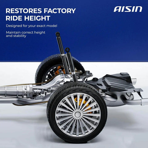 Rear Shock Absorbers Set Of Two For Nissan Quest 2004 2009 installed on vehicle chassis for stable ride on rough roads