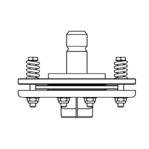 Diagram of Part NO:AK138125 Slip Clutch for Bondioli & Pavesi. Features friction torque limiter components and springs.