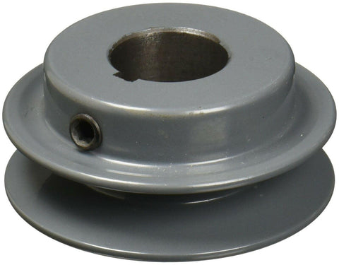 AK32 5/8" Bore, Cast Iron Solid Sheave Pulley for V-belt size 3L, 4L OD: 3.2" ID: 5/8" AK3258 - VXB Ball Bearings