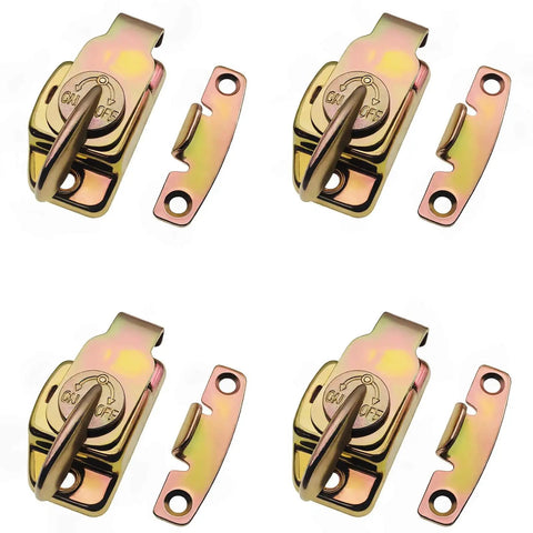 4 Pack Heavy Duty Align-N-Lock Table Locks With Leaf Buckle Connectors And Screws for Extension Tables Dining Tables Computer Workstations And Conference Furniture Color Zinc