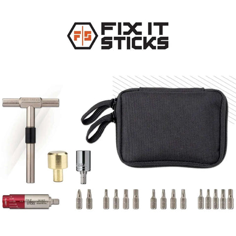 Tightening +/- 10% Accurate 15-65 inch-lbs All-In-One Torque Driver Tool Kit with T-Way wrench, bits, socket adapters, brass hammer head