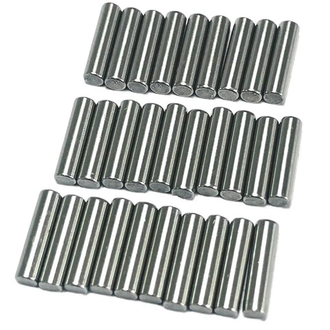 Thirty Piece Go To Dowel Pins Set For Wood Shelves And Bunk Beds One Eighth Inch By One Half Inch Alloy Steel Ground To Precision Tolerances