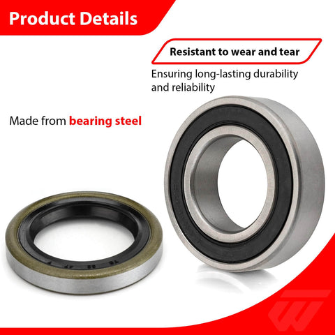 Front Wheel Bearing Kit Alloy Steel Sealed Bearings For Kawasaki H2 H2R ZX10R ZX6R ZX14R Z1000 KLZ1000 KLE1000 VN1600 VN1700 VN2000