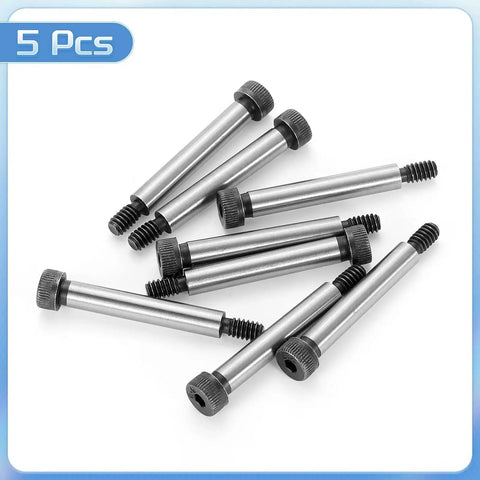 Heavy Duty Alloy Steel Hex Socket Shoulder Bolts 1-1/2 Inch Shoulder Length and 1/4 Inch Shoulder Diameter 10-24 Thread 5 Pack