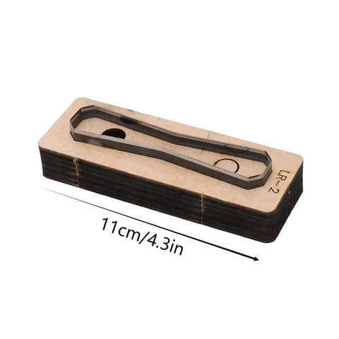Durable Alloy Steel Leather Cutting Die Set For DIY Leather Craft Projects Suitable For Wallets Belts 11cm size view