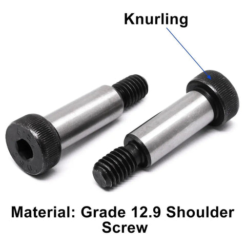 Heavy Duty Alloy Steel Hex Socket Head Shoulder Screws Set Of 6 Pcs With 3/8 Shoulder Diameter And 5/8 Shoulder Length 5/16-18 UNC Thread
