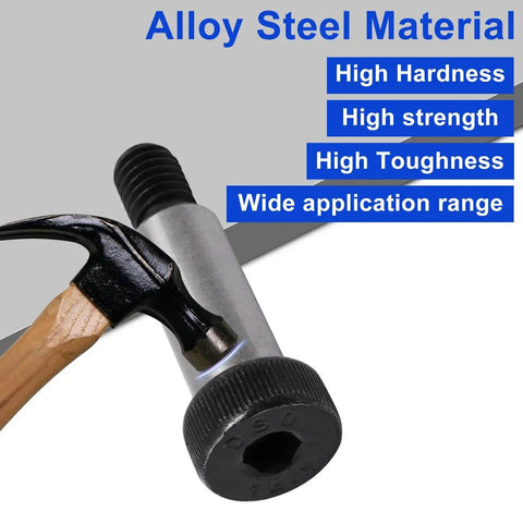 Heavy Duty Alloy Steel Hex Socket Head Shoulder Screws Set Of 6 Pcs with high hardness and toughness for fabrication projects