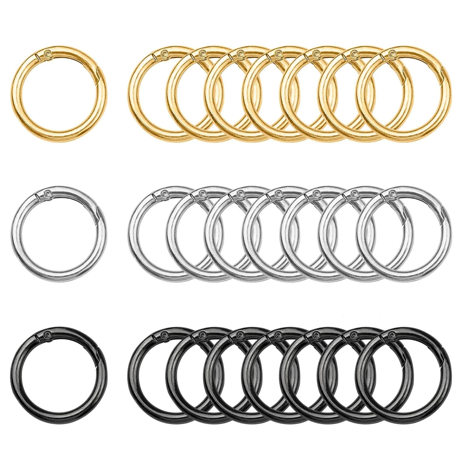 24 Pack Spring O Rings With Trigger Snap Buckles 🍁 &nd...