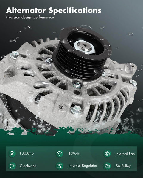 Alternator Replacement for Scion FR-S 2.0L 2013-2016, Subaru BRZ 2.0L 2013-2015, Toyota 86 2.0L 2017-2019, S6 Pulley