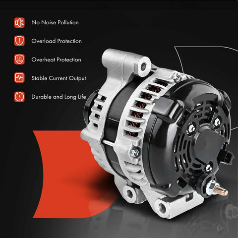 Side view of Alternator Replacement for Chrysler 200 2011 2014 and Town and Country 2011 2016 Dodge Avenger 2011 2014 Grand Caravan 2011 2020