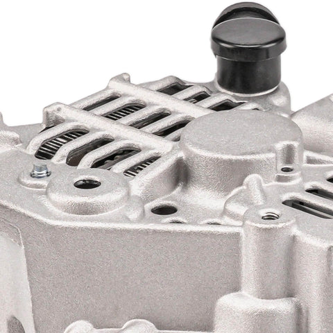 Close-up of Alternator For Subaru Outback And Legacy 2.5L 110 Amp 12V Replacement With 5 Groove Pulley, showing top details.