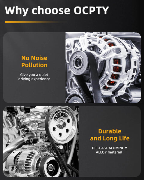 Alternator Replacement For Dodge Journey 3.5L 2009 2010 12V 150Amp S6 Pulley Direct Fit with aluminum material