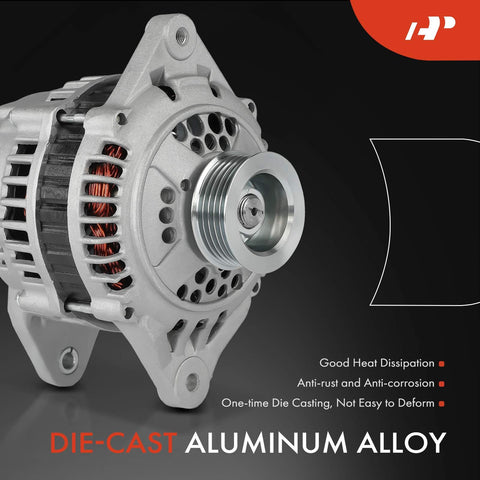 Alternator For Subaru Outback And Legacy 2000 To 2002 2.5L Automatic Transmission 12V 90A 5 Groove Pulley Clockwise Replacement