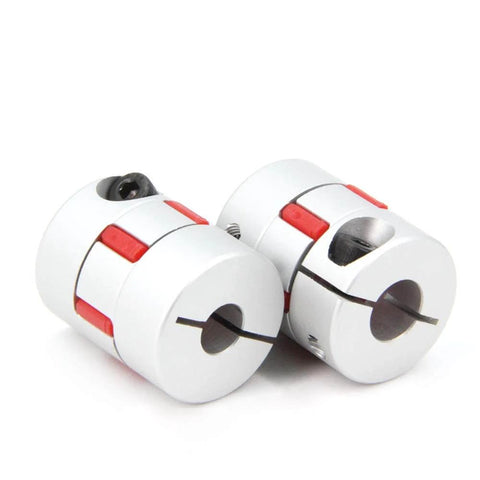 2PCS 8mm to 10mm Aluminium Plum Flexible Shaft Coupling Diameter25mm Length30mm 8x10mm Motor Connector Flexible Coupler
