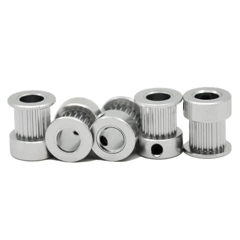 Aluminum 2GT Timing Pulleys Set 5 Pieces 20 Teeth 8mm Bore for 10mm Width 2GT Timing Belt Compatible with 3D Printers and CNC Machines
