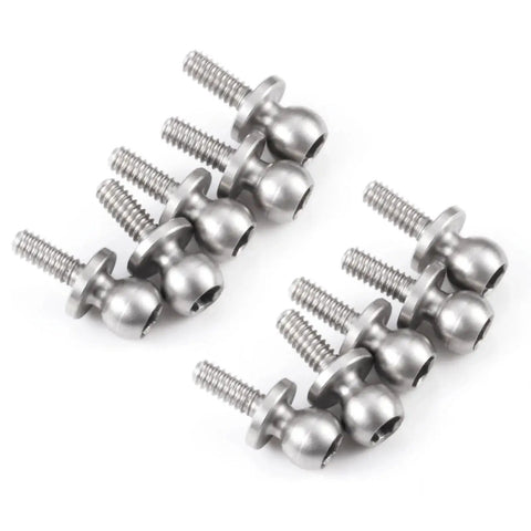 10Pcs Aluminum Alloy Ball Head Screws And Ball Studs Upgrade Parts For Losi 1/24 Micro B And 1/28 Micro T RC Car Buggy parts displayed