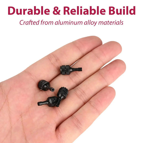Aluminum Alloy Remote Controller Sticks Set For DJI Drones Four High Precision Replacement Joysticks on a hand