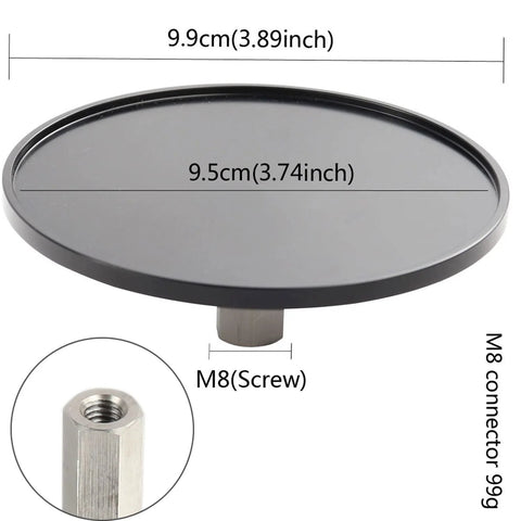 FREDORCH aluminum suction cup with M8 screw, 3.75 in diameter, for DIY end connectors and reciprocating linear actuators