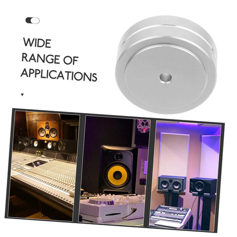 Aluminum Anti Skid Isolation Feet for CD Players and Computer Setups Vibration Dampening Foot Pads Non Slip Bumpers