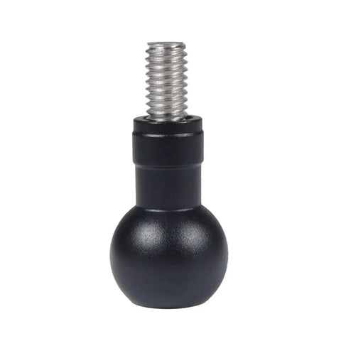 Front view of Aluminum 17mm Expanding Ball Head With M6 Screw, shown for tripod or camera mounting.
