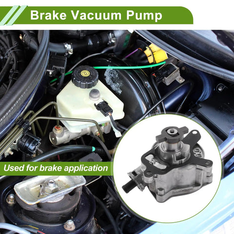 Brake Vacuum Pump For Volkswagen Beetle Golf Jetta Passat Rabbit SportWagen And Audi TT RS 2 point 5L 2006 2014 2012 2013 OE 07K145100H Aluminum Alloy Silver Tone 1 Pc Tuckbold Replacement Premium Quality Replacement For Easy Install In Engine Bay installed in engine bay