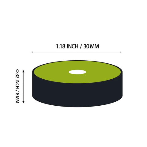 Pro Grade Aluminum Horizontal Leveler Bubble Level Tool With 1.2 Inch Circle Dial, 30mm Case depicted in green and black.