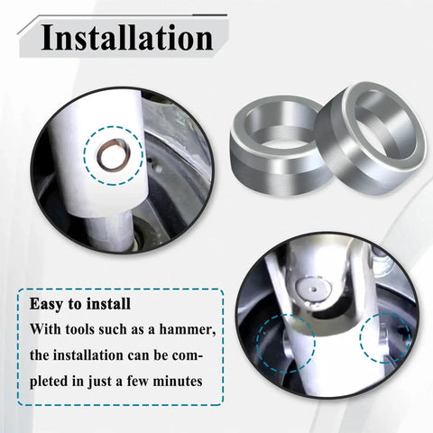 4 Piece Intermediate Steering Shaft Bushings For Dodge Ram 1500 2003 To 2019 with easy installation guide and Aluminum 6061 material.
