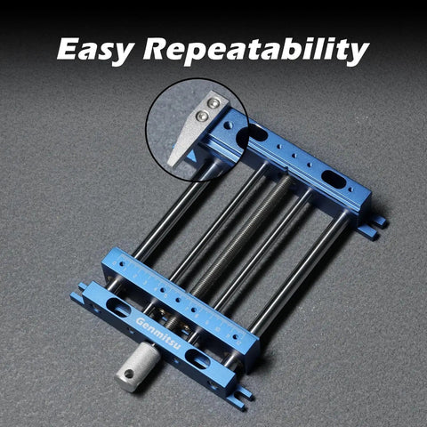 Beefy Aluminum Bench Vise Clamp For Precision CNC Router And Milling With Four Columns And Two Clamps, Genmitsu Upgrade