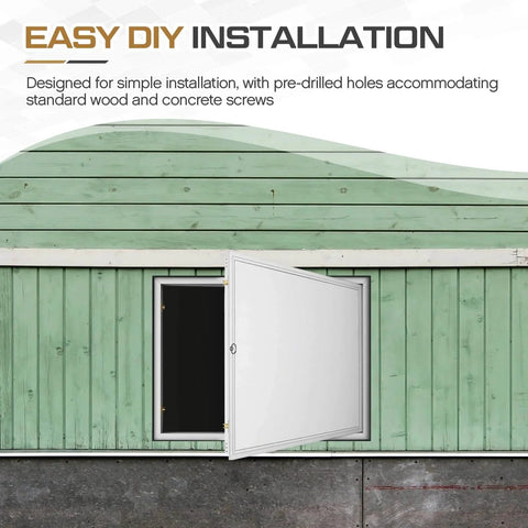 Easy DIY installation of Crawl Space Access Door Universal Aluminum Skirting Access Door Panel for Mobile Home Insulated Wall Ceiling Mounted.