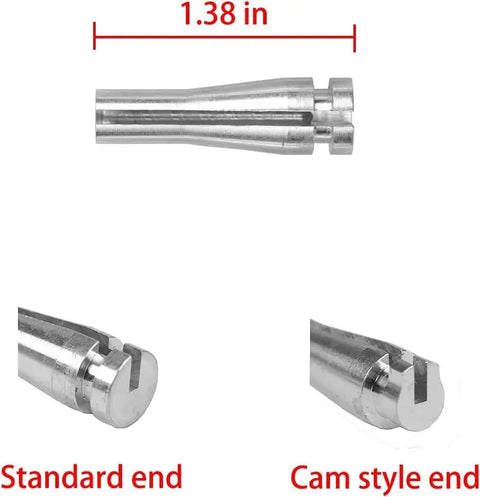 Door Latch Cable Repair Kit For F 150 F 250 F 350 E Series Ranger Expedition Navigator And Excursion Rear Door Latch Liftgate Replacement With Four Cables Six Standard And Two Locking Cam Aluminum showing aluminum ends with dimensions.