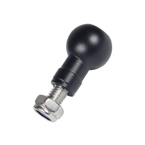 Aluminum 17mm Expanding Ball Head With M6 Screw for Tripod Selfie Handle Grip Stand Mount Converter, showing side view of durable accessory.