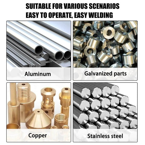 Low Temperature Universal Welding Rod Set 24 Pcs for Aluminum Stainless Steel and Iron Easy Melt Solder Sticks in various metal types