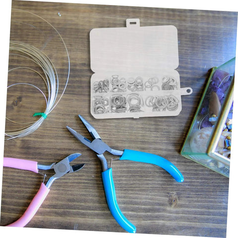 Aluminum All In One Leakproof Gasket Kit With 200 Pieces And Multi Size Crush Washers and tools on a wooden table.