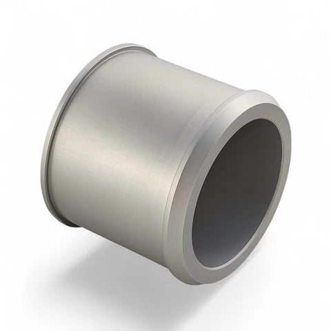 CNC aluminum hub for 2 Inch High Grip Polyurethane Traction Wheels Pair with CNC aluminum hubs featuring 52mm diameter 6mm bore.